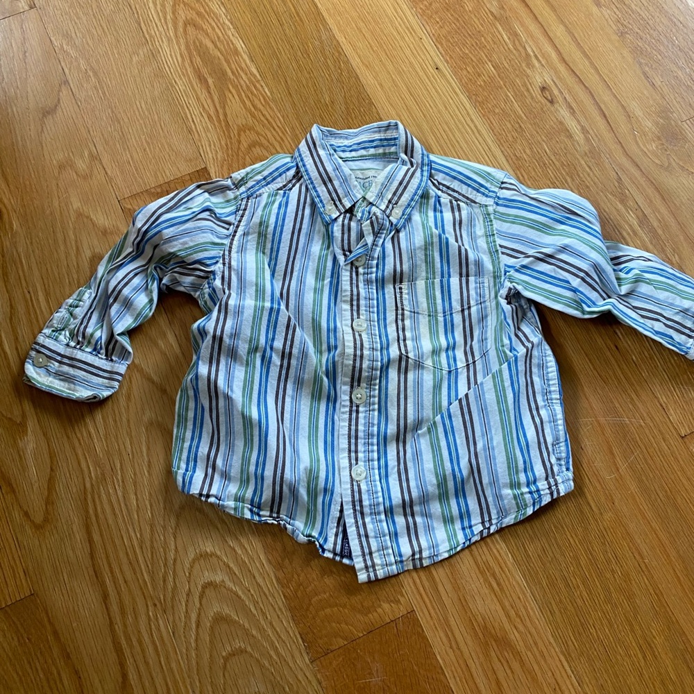 Place Multicolor Striped Button Down Shirt